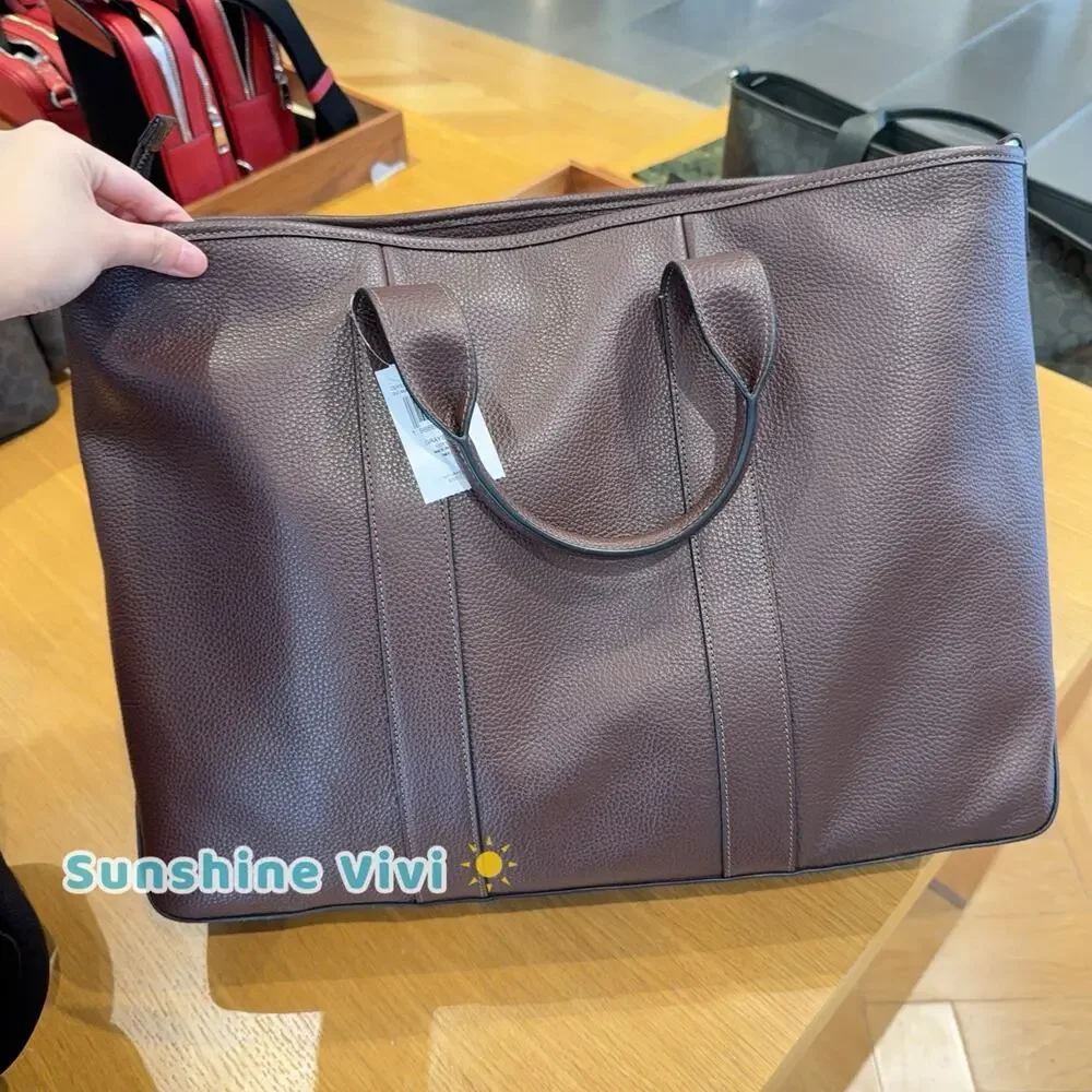 NWT Coach Grayson Tote Bag Silver/Maple CDY23 Leather
